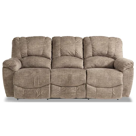 Casual La-Z-Time® Full Reclining Sofa with Channel-Stitched Back